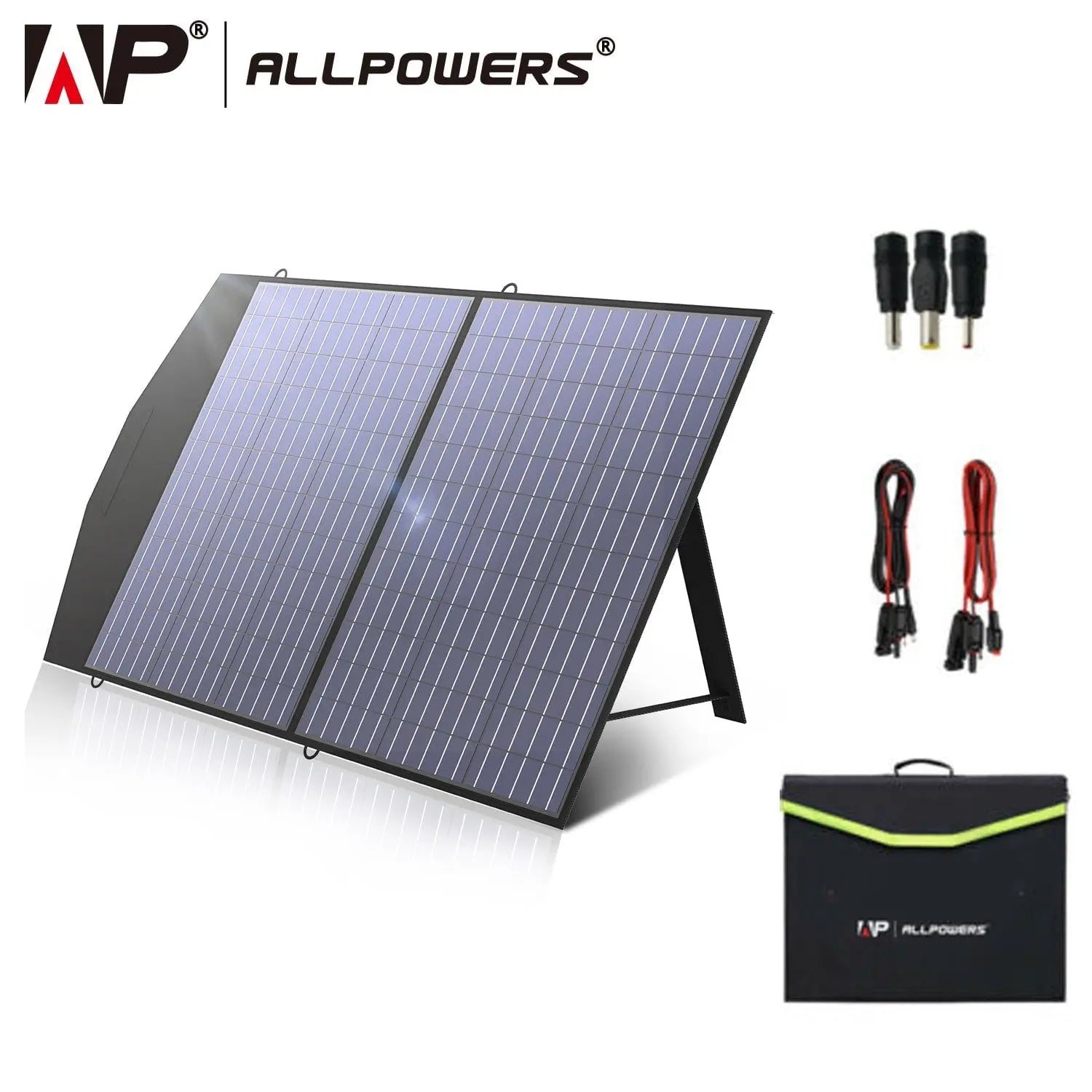 Foldable solar panel for e.g. generator, 18 V, 100 W leisure camping Foldable solar panel for e.g. generator, 18 V, 100 W leisure camping